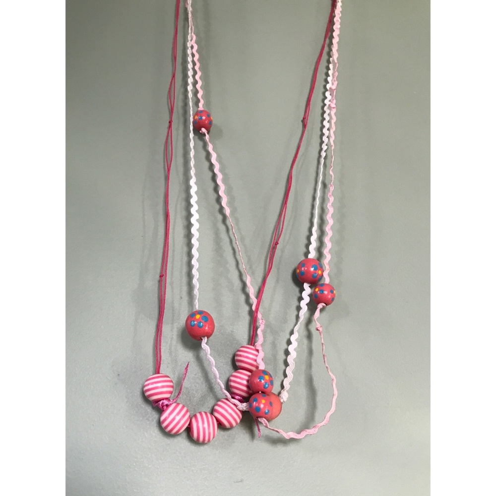 Pink Patterned Necklace - Picture 7 of 7